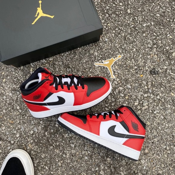 Nike Shoes - Nike Jordan 1 Mid “Black Toe”